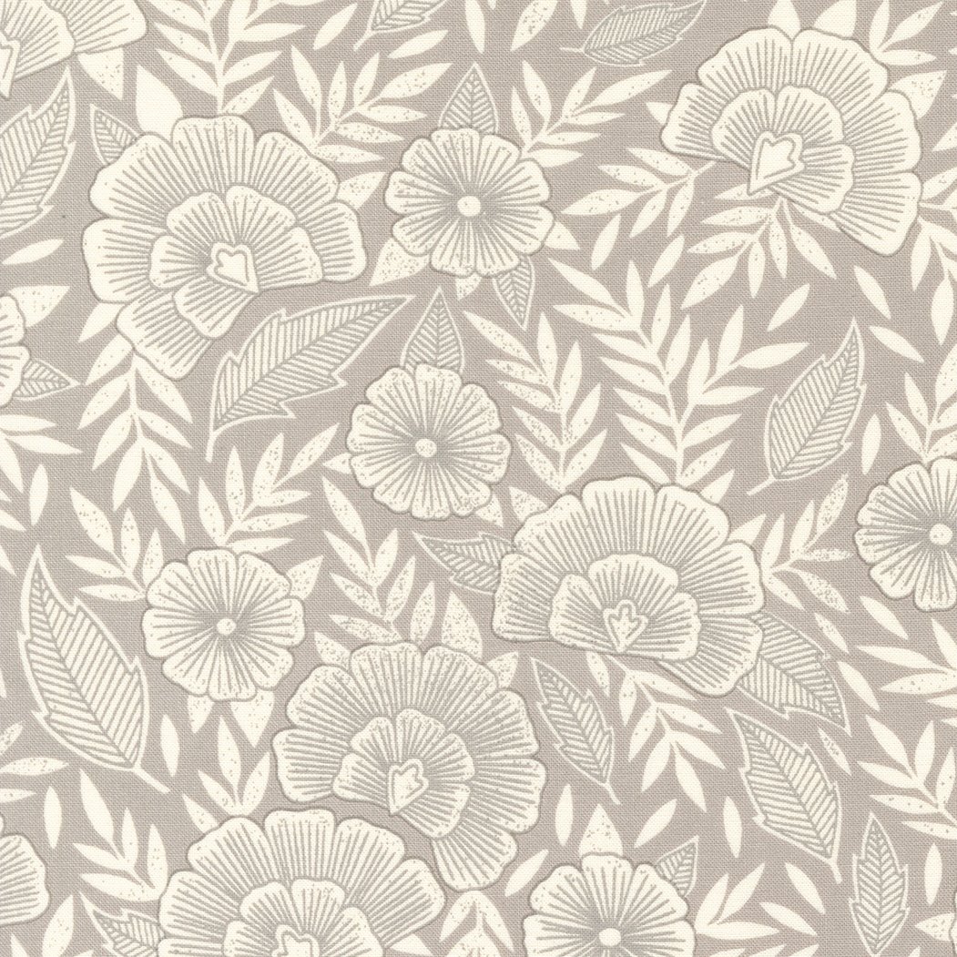 Flower Press – Flowers on Stone Fabric