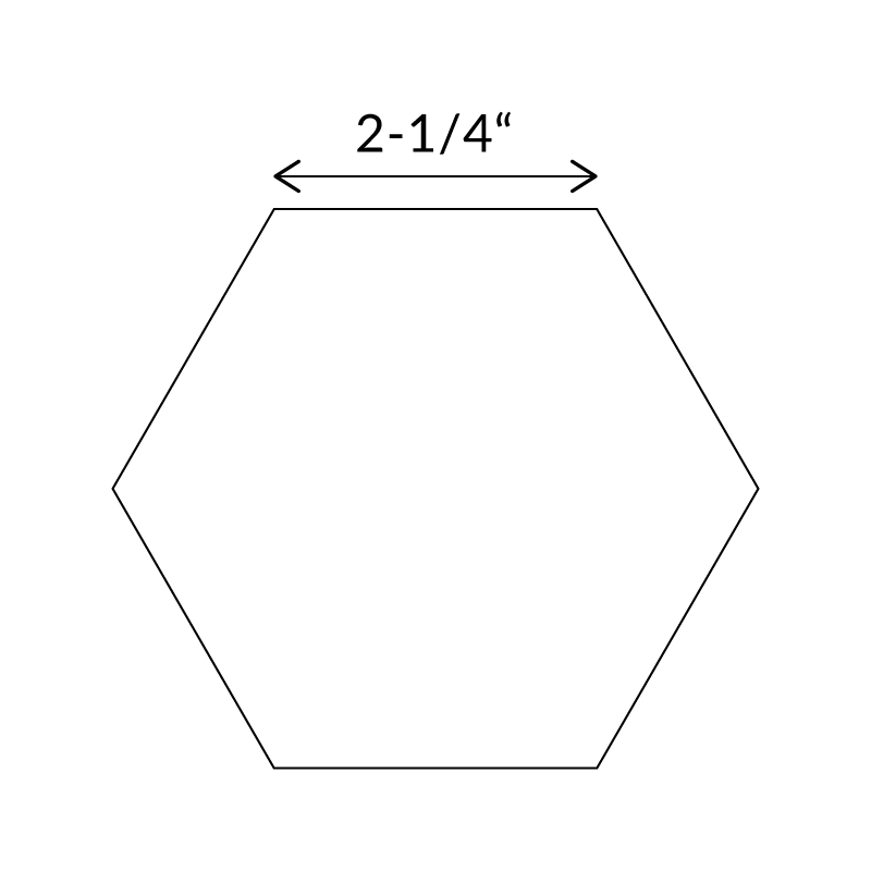Hexiform – 2 1/4″ Hexagons (pack of 60)
