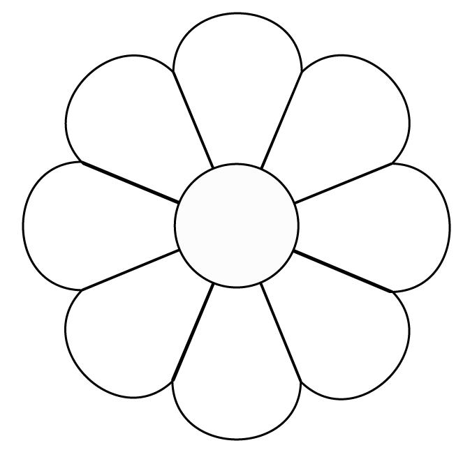 Hexiform – 6″ 8 Blade Round Top Dresden Plate
