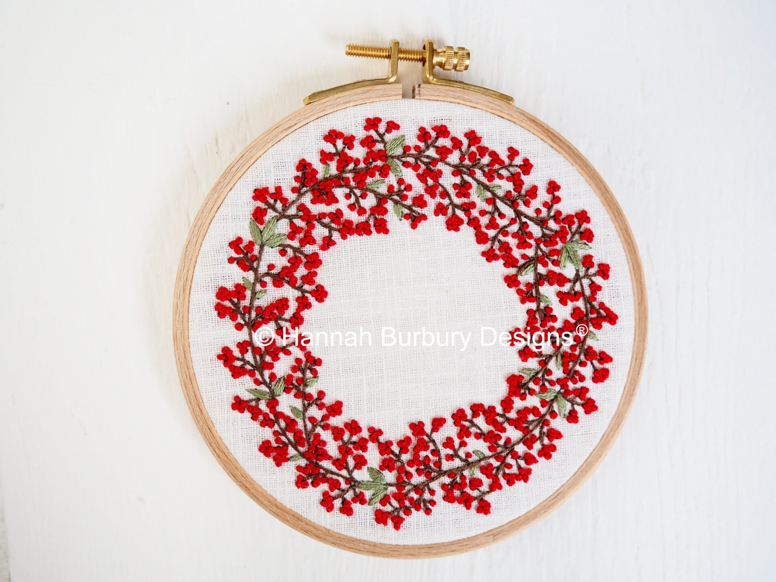 Dorothy Wreath Embroidery Kit by Hannah Burbury