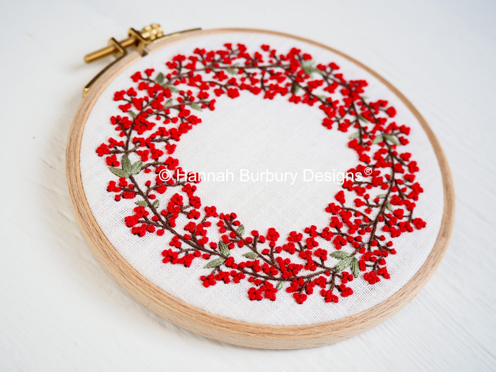 Dorothy Wreath Embroidery Kit by Hannah Burbury