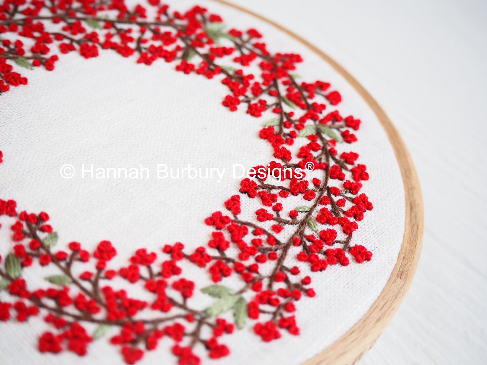 Dorothy Wreath Embroidery Kit by Hannah Burbury