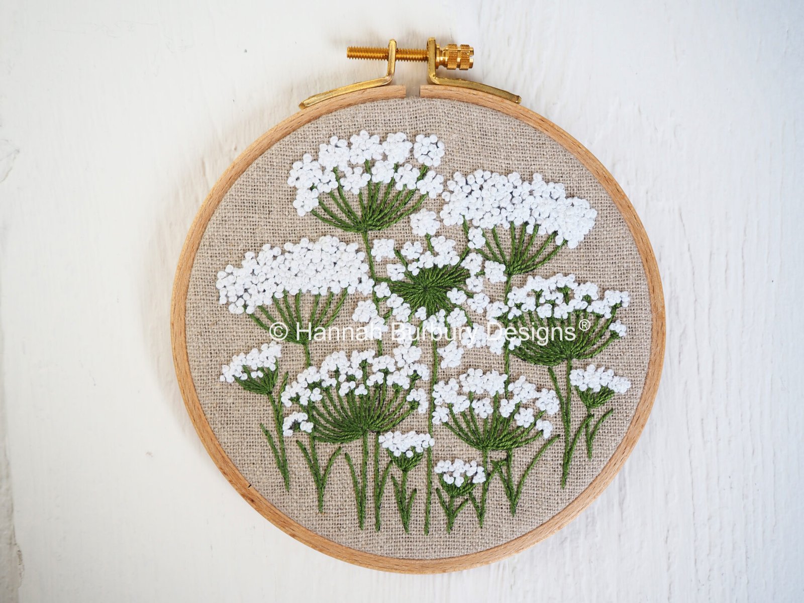 Flora Wreath Embroidery Kit by Hannah Burbury
