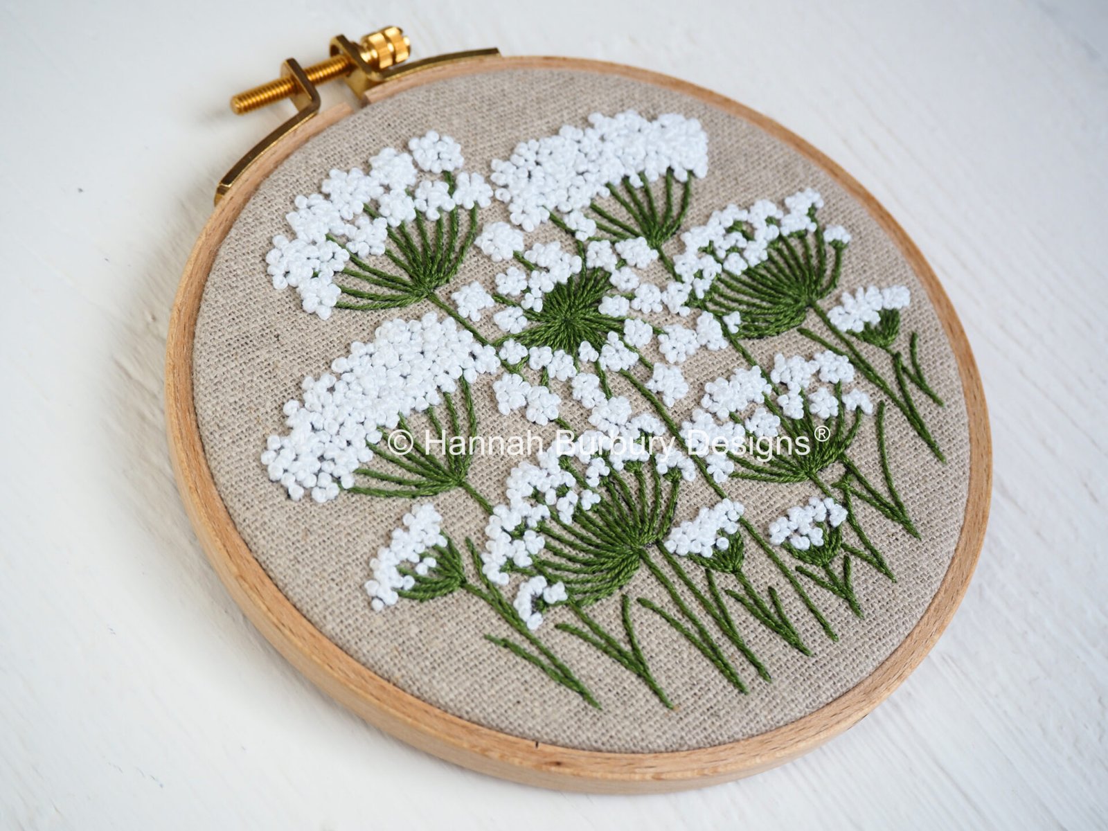 Flora Wreath Embroidery Kit by Hannah Burbury