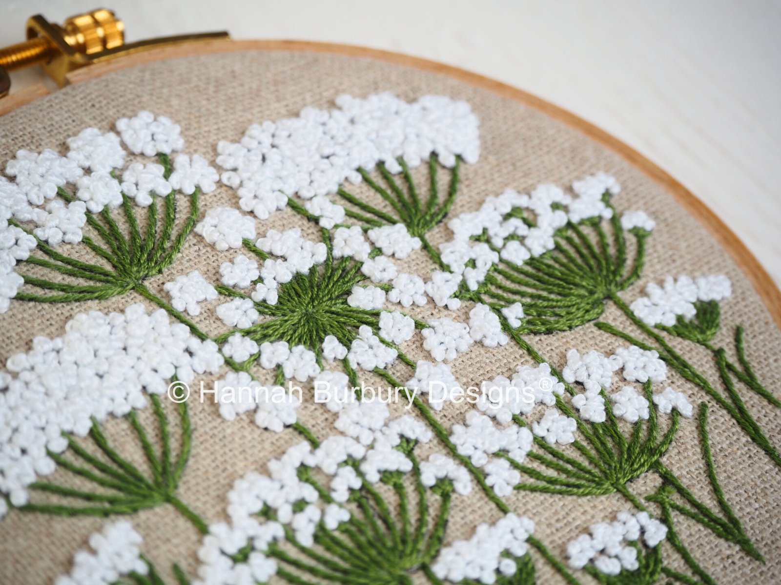 Flora Wreath Embroidery Kit by Hannah Burbury