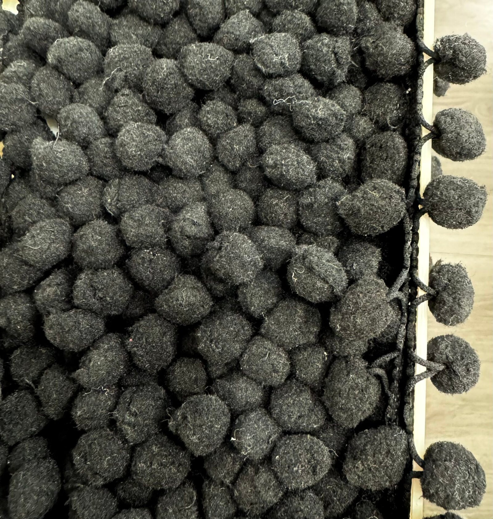 Black Pom Pom 20mm Trim by the metre