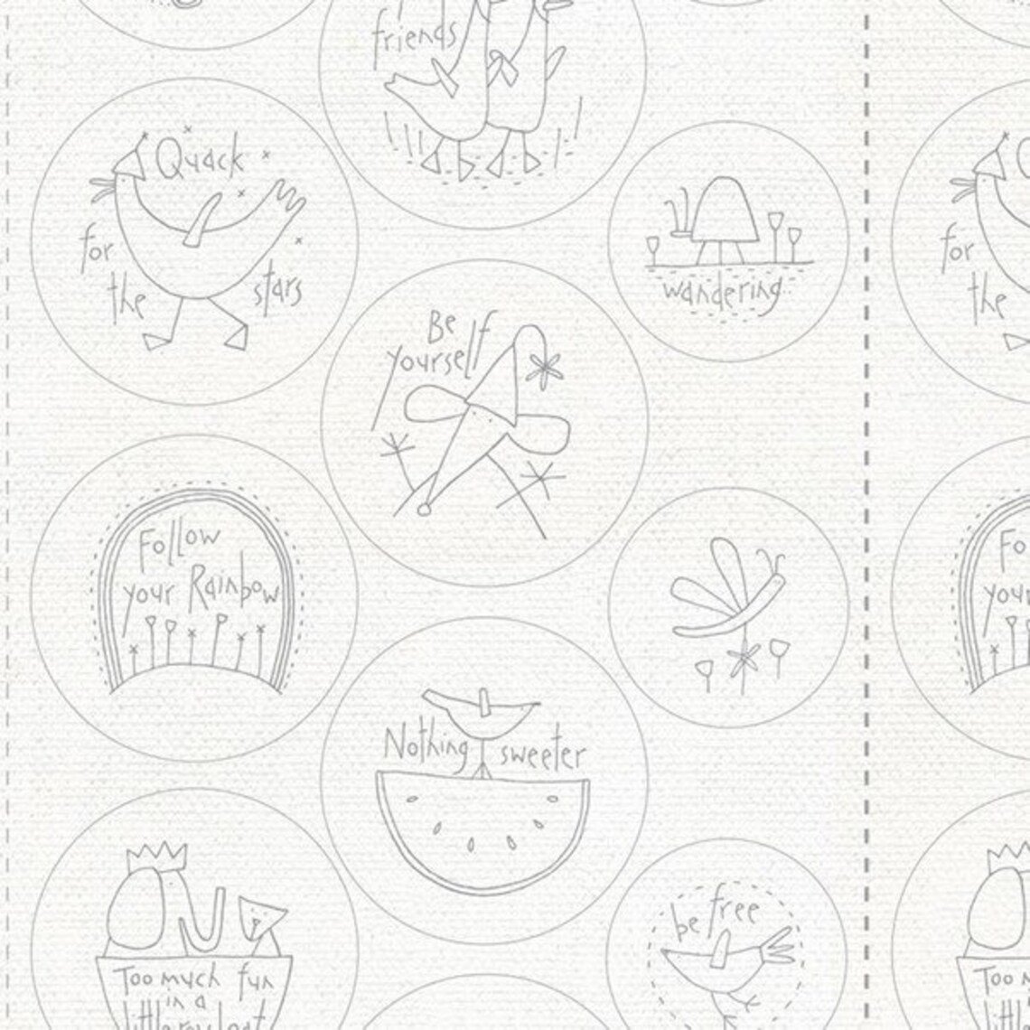 Sunshine & Lollipops Stitchery Panel
