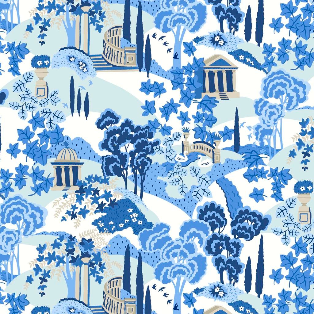 Liberty Garden Party – Garden Follies Blue fabric