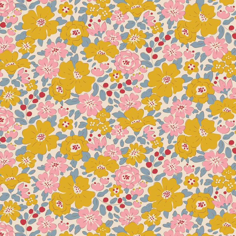 Tilda Creating Memories – Spring – Harper Yellow Fabric