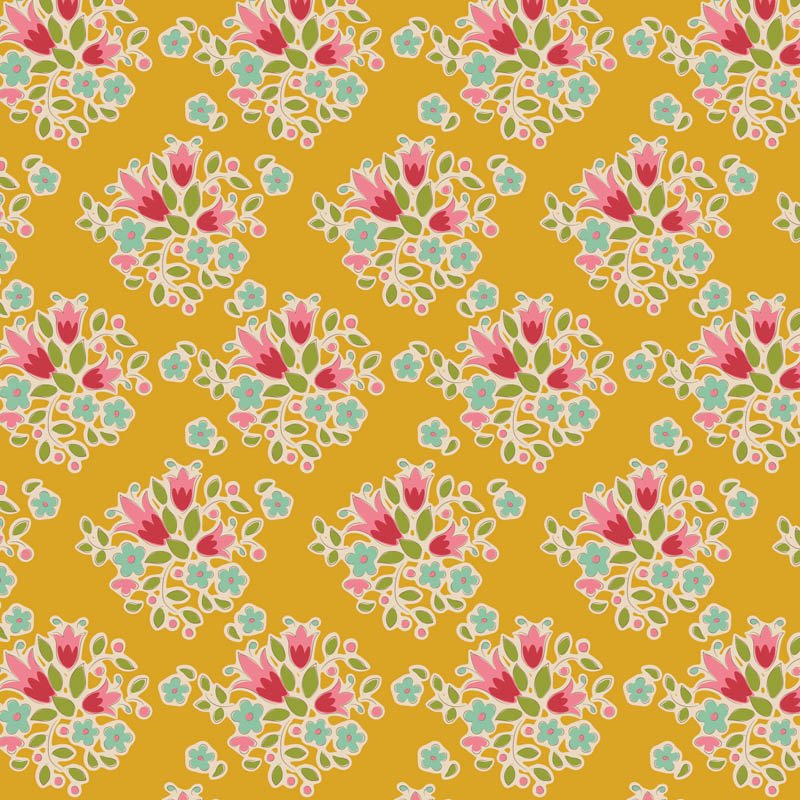 Tilda Creating Memories – Spring – Lulu Yellow Fabric