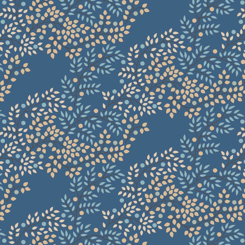 Tilda Creating Memories – Summer – Berrytangle Prussian Fabric