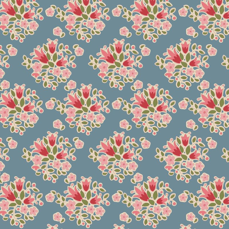 Tilda Creating Memories – Summer – Lulu Blue Fabric