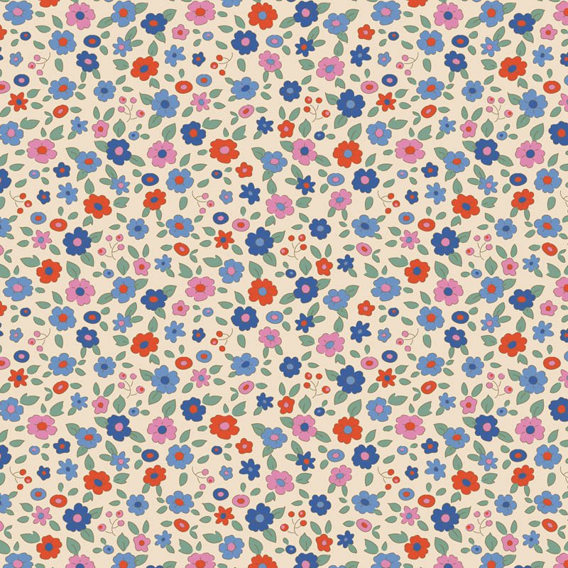 Tilda Creating Memories – Summer – Evie Blue Fabric