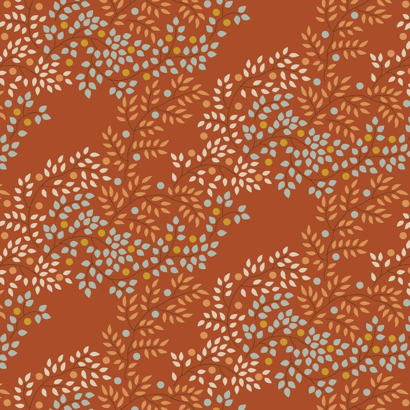 Tilda Creating Memories – Autumn – Berrytangle Copper Fabric