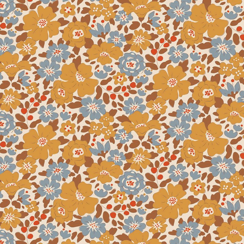 Tilda Creating Memories – Autumn – Harper Saffron Fabric
