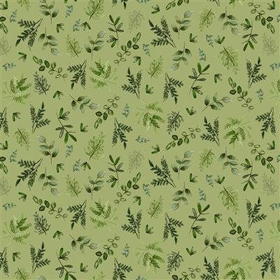 Wild Wonder fabric – Olive Foliage