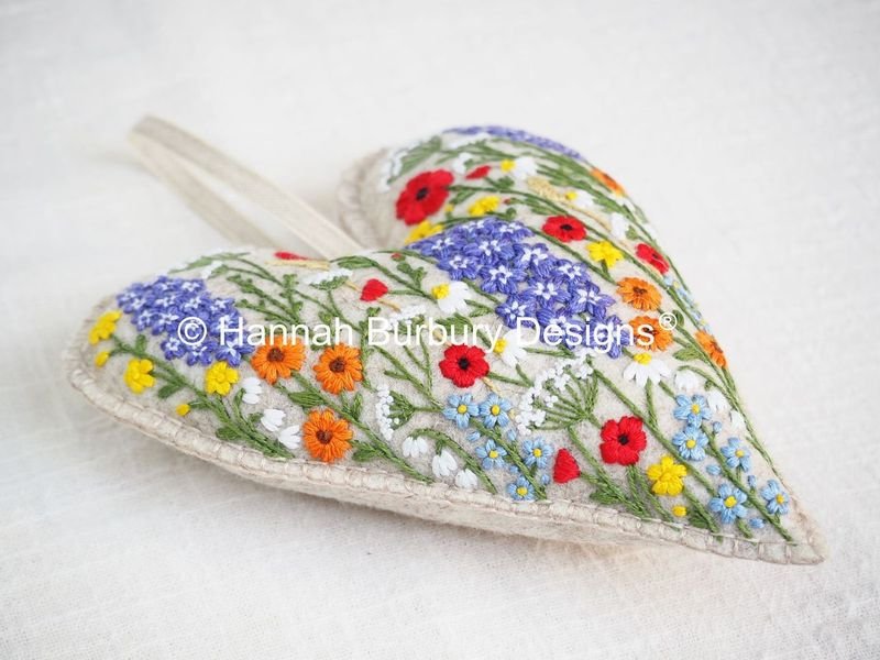 Charles Heart Embroidery Kit by Hannah Burbury