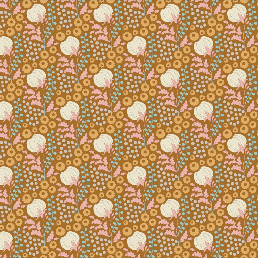 Tilda Sanctuary – Cottonfield Ochre Fabric