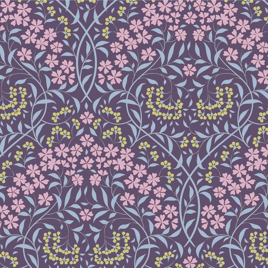 Tilda Sanctuary – Larissa Eggplant Fabric