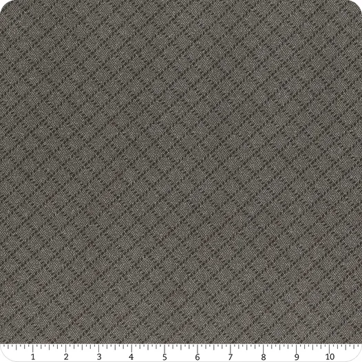 Farmhouse Flannels III – Diamond Grid – Graphite Fabric