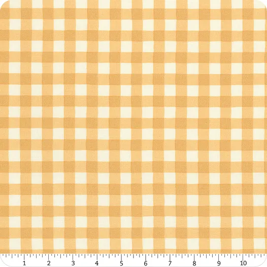 Willow’s Farm- Gingham Check Plaid Sunshine fat 1/4