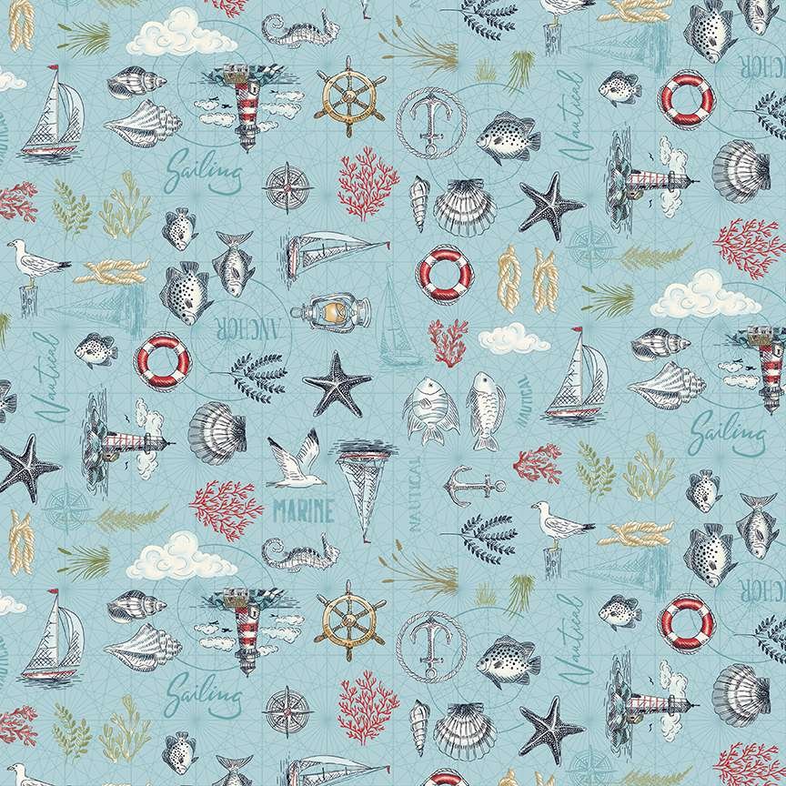 High Tide – Maritime – Light Blue fat 1/4
