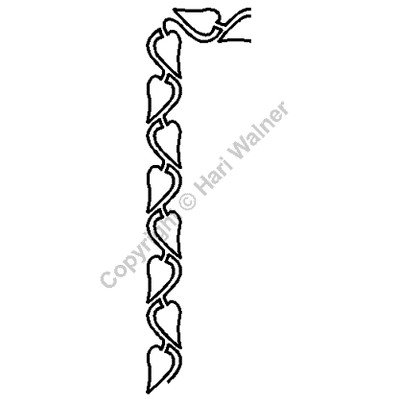 Machine Quilting Border Stencil Size: 1in or 2.5cm