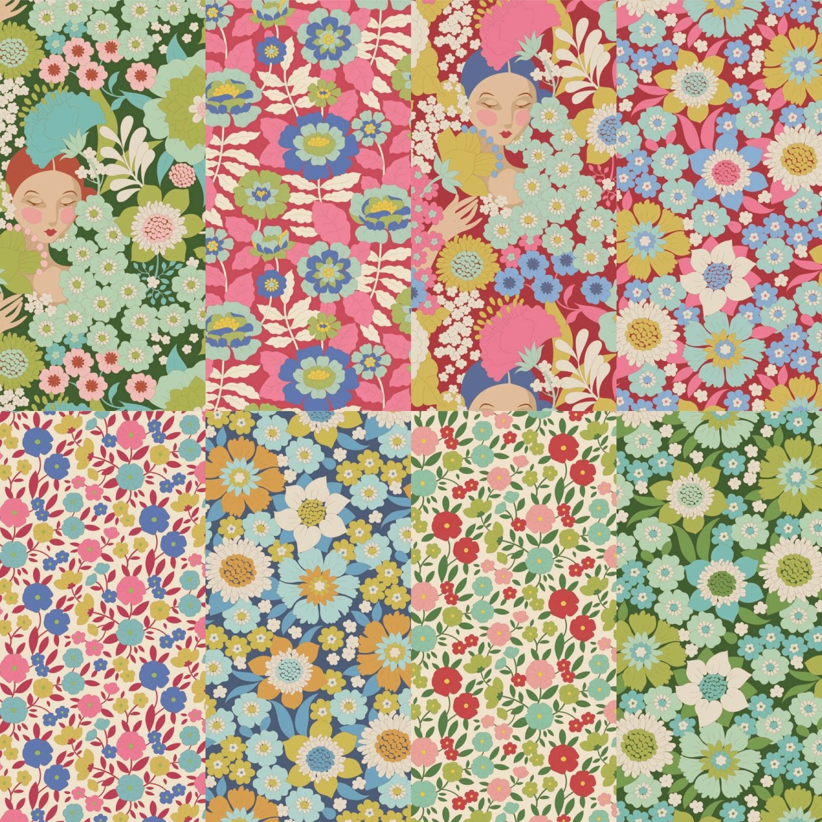 Tilda Wallflower Fat 1/4 Bundle