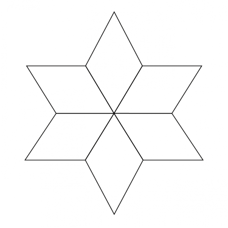 English Paper Pieces 1″ 6-point Diamon (100) pieces