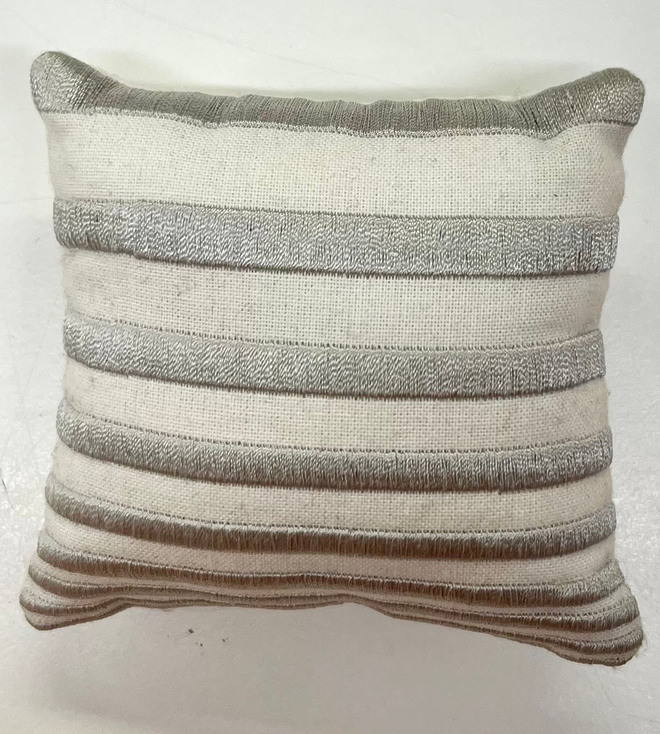 Alice Selwood Pincushion -Silver Stripes