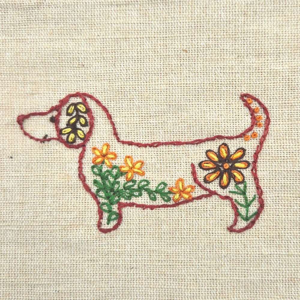 Stick and Stitch Embroidery – Folk Dogs by Corinne Lapierre