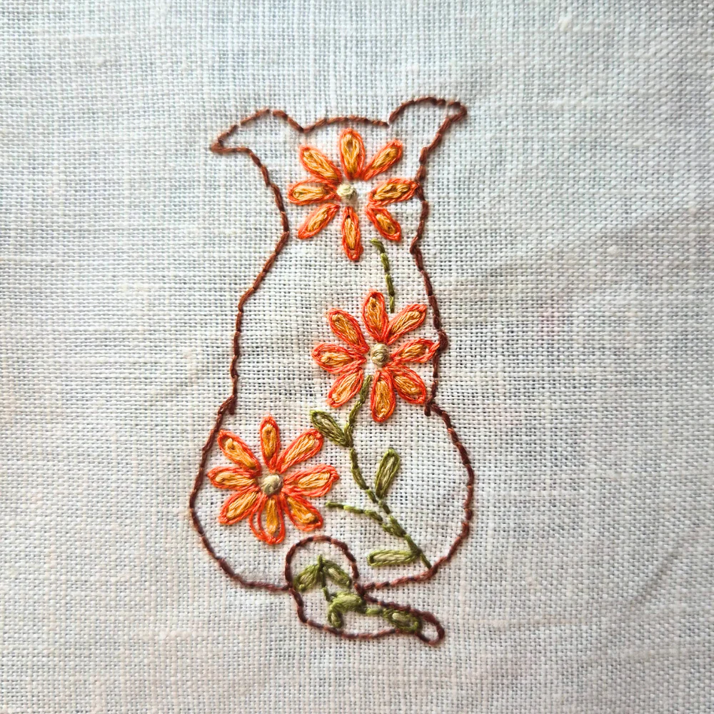 Stick and Stitch Embroidery – Folk Dogs by Corinne Lapierre