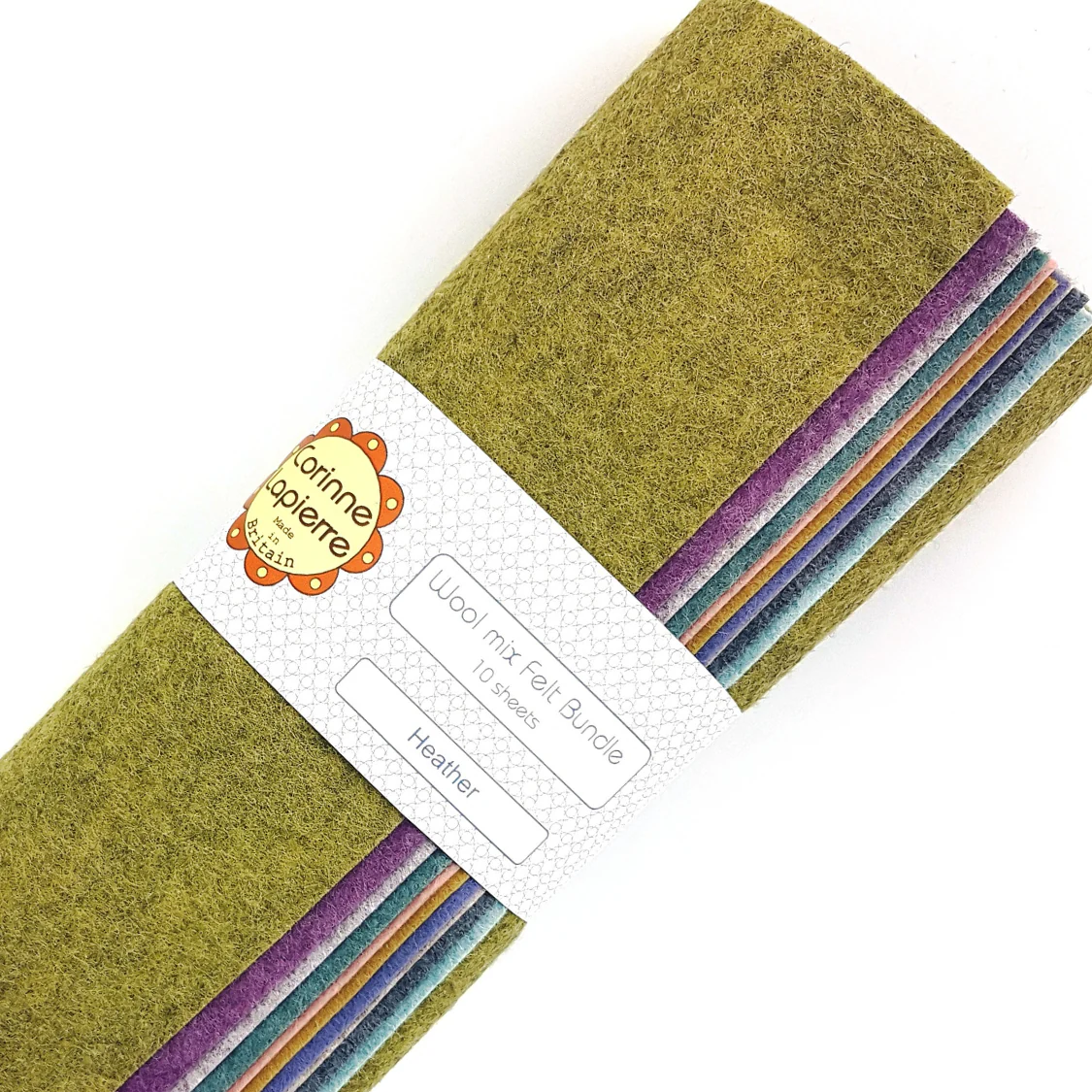 Wool Felt Bundles of 10 sheets – Heather