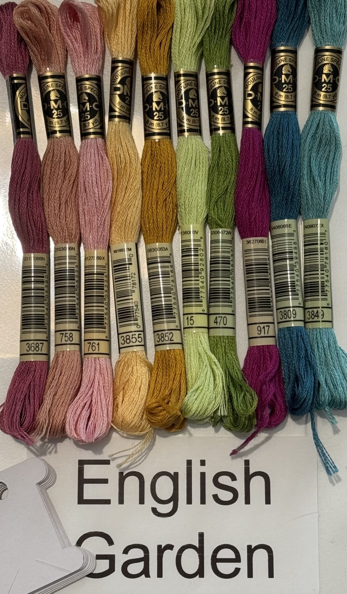 Coordinating DMC Thread Pack – English Garden