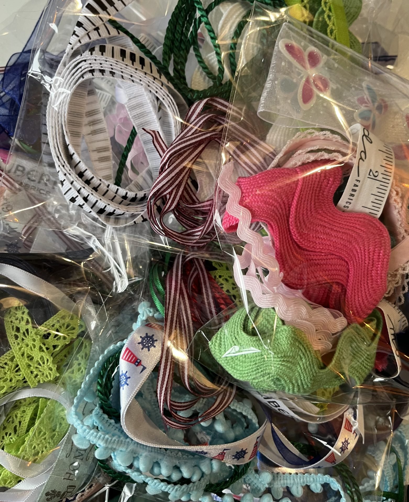 Ribbons and Trims Scrap Bag – Brights