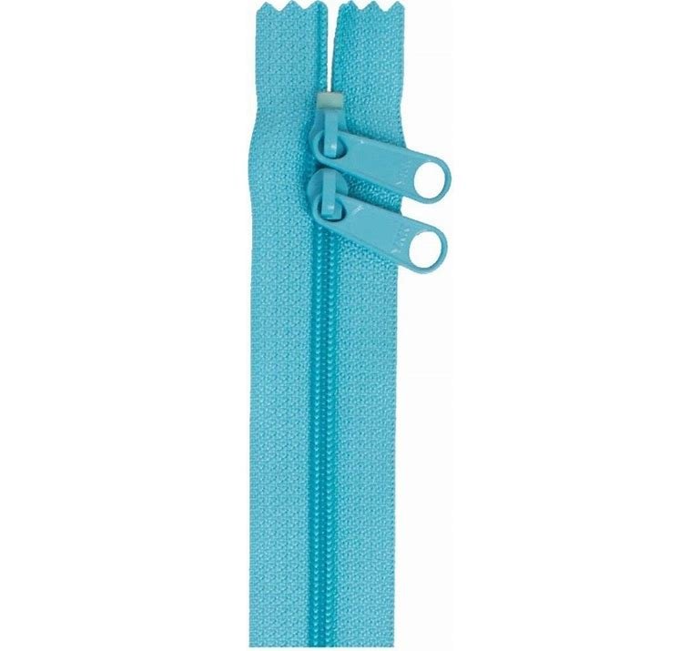 Parrot Blue Double Slide Handbag Zipper – By Annie 40″