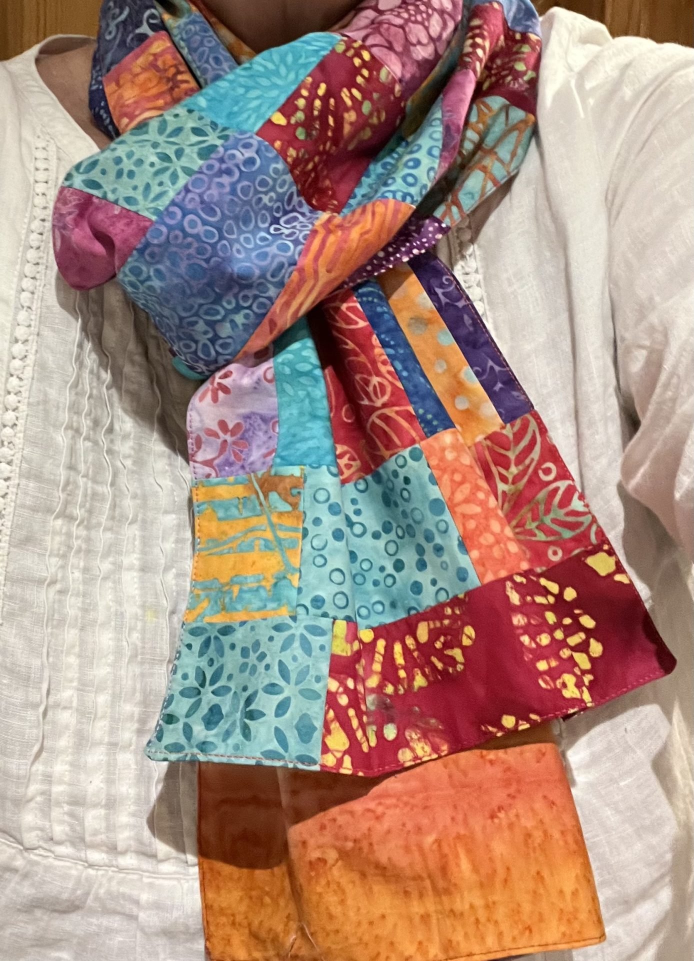 Michelle’s Scrap Busting Scarf