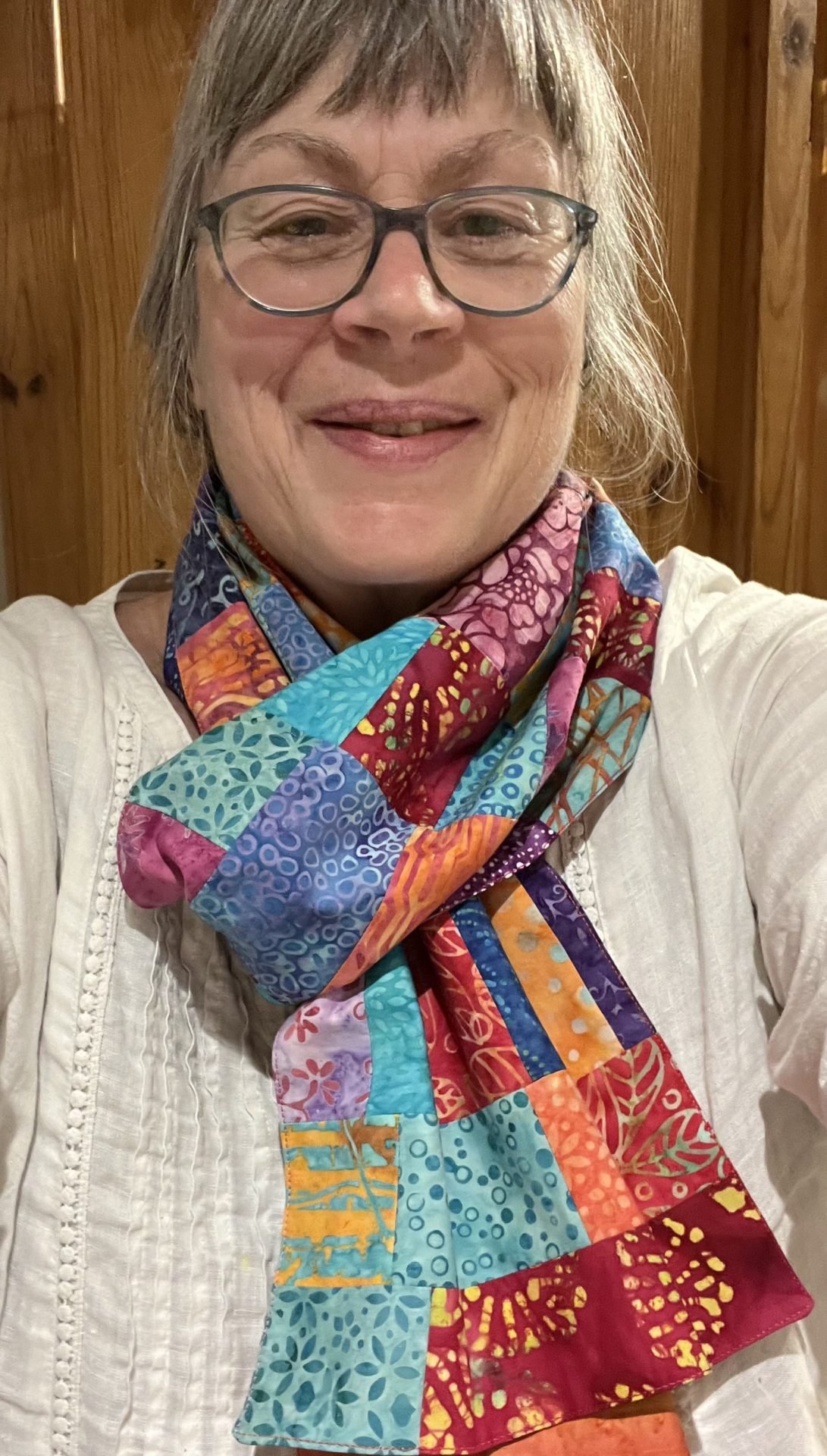 Michelle’s Scrap Busting Scarf