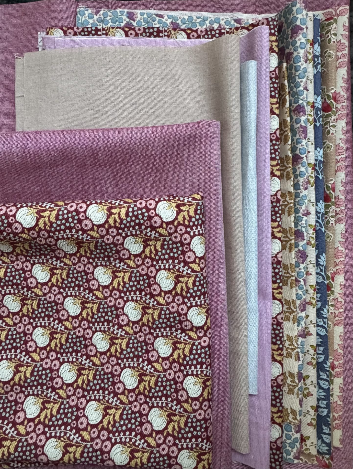 Tilda Sanctuary – Make Do and Mend Cushion Kit – Sewing Notions on Burgundy